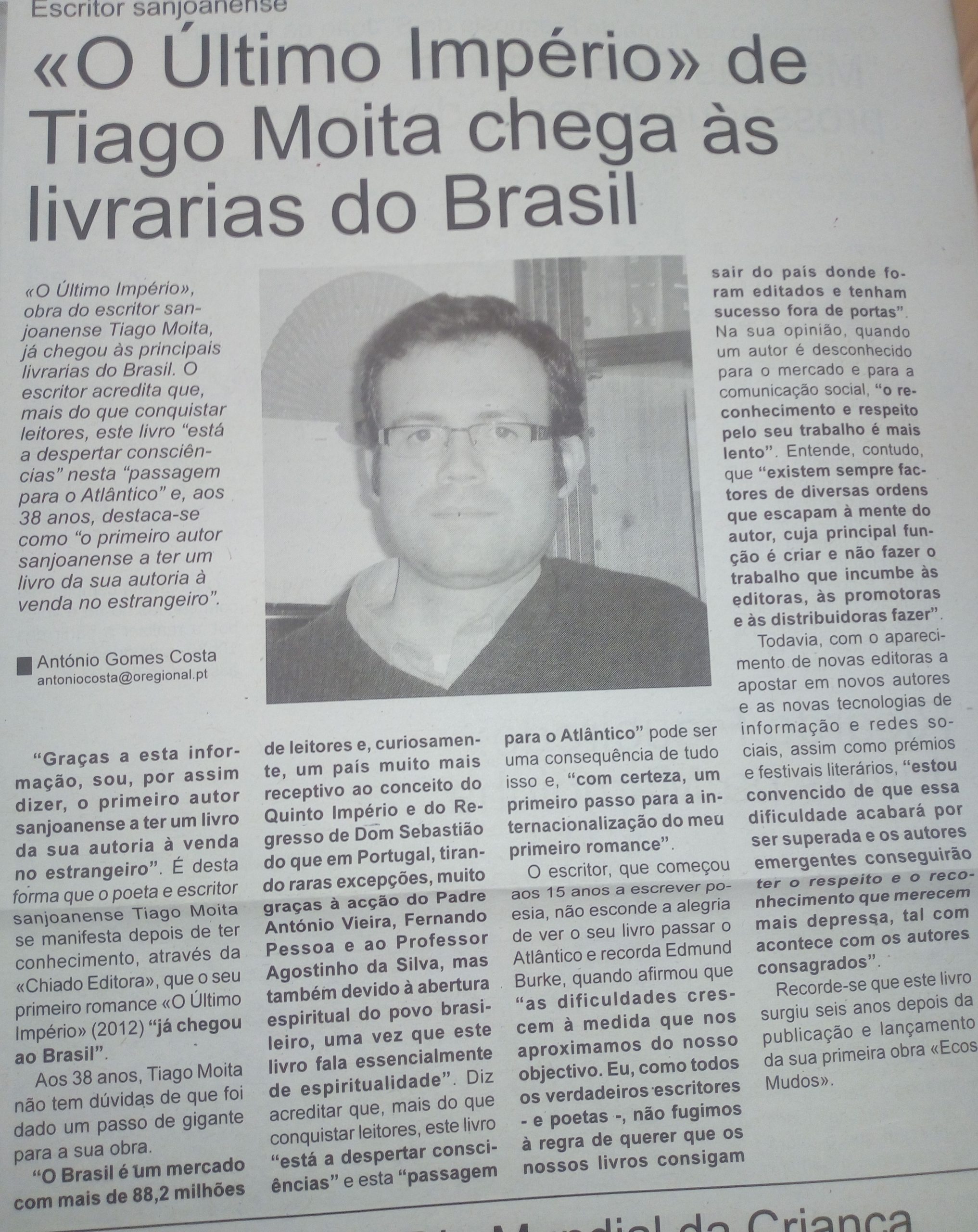 09. Notícia da chegada de O ÚLTIMO IMPÉRIO ao Brasil (20 de Junho de 2013)