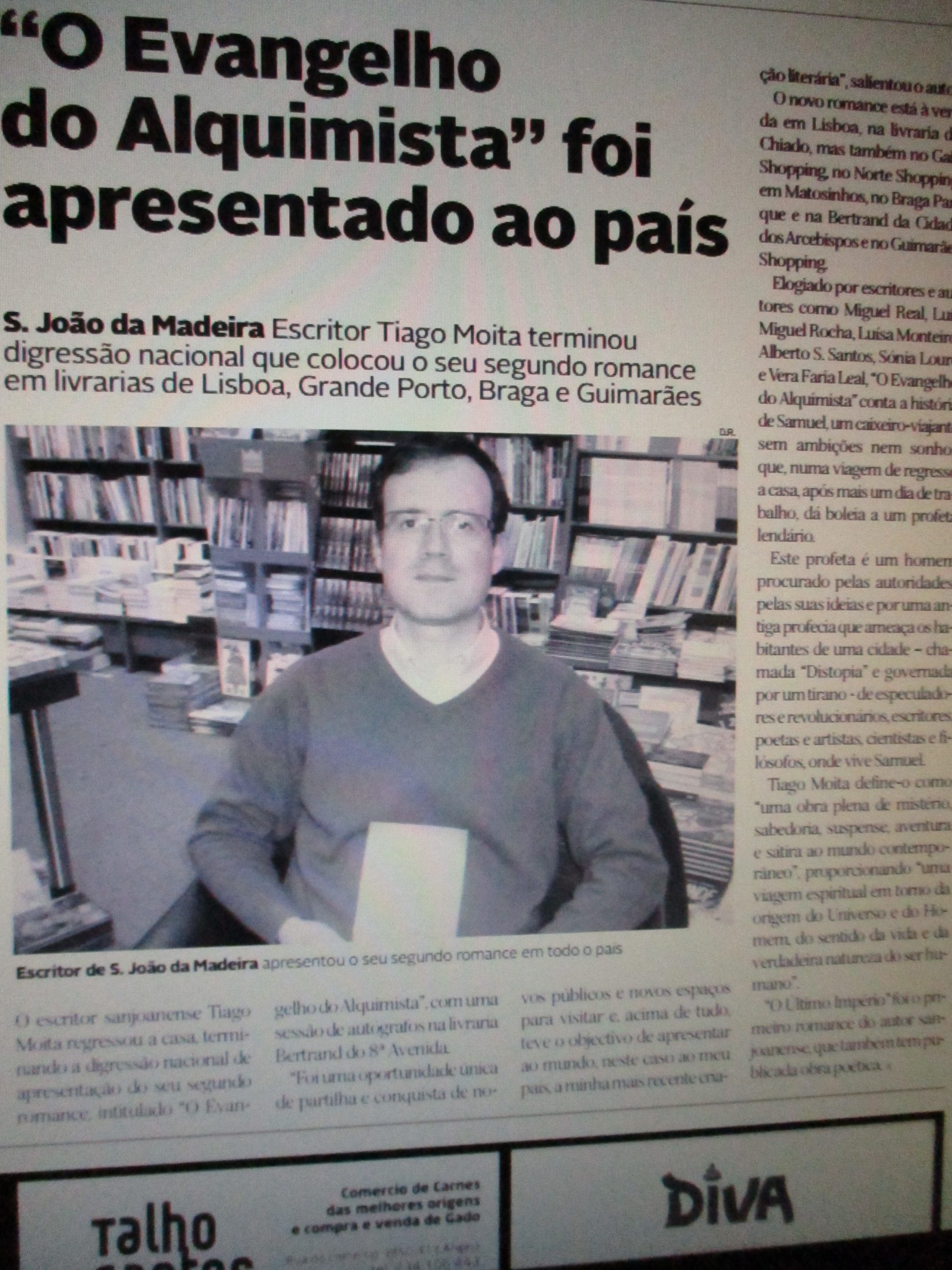 18. Sessão de autógrafos de Tiago Moita - O EVANGELHO DO ALQUIMISTA (24 de Dezembro de 2016)